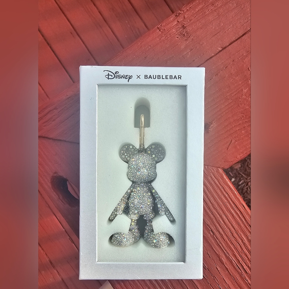 Disney Baublebar Mickey Mouse Rhinestone Bag Charm